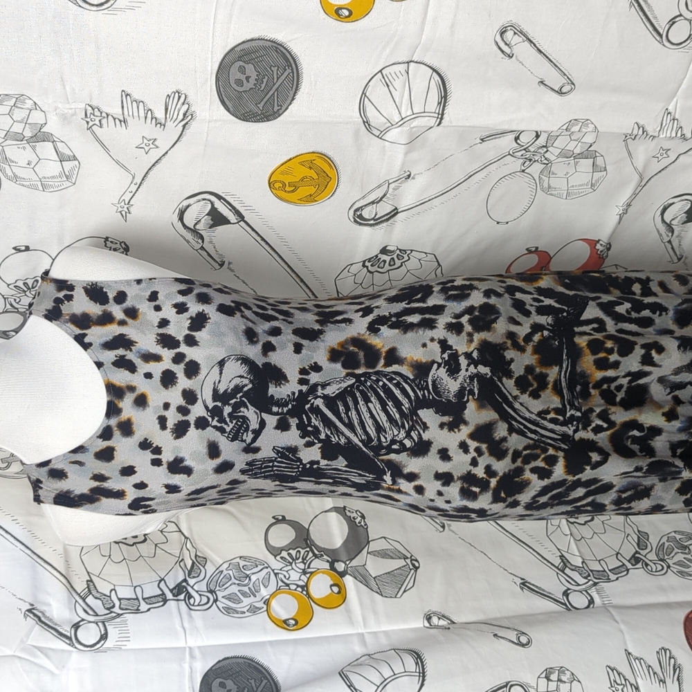 Skeleton Leopard Print Dress by Religion UK